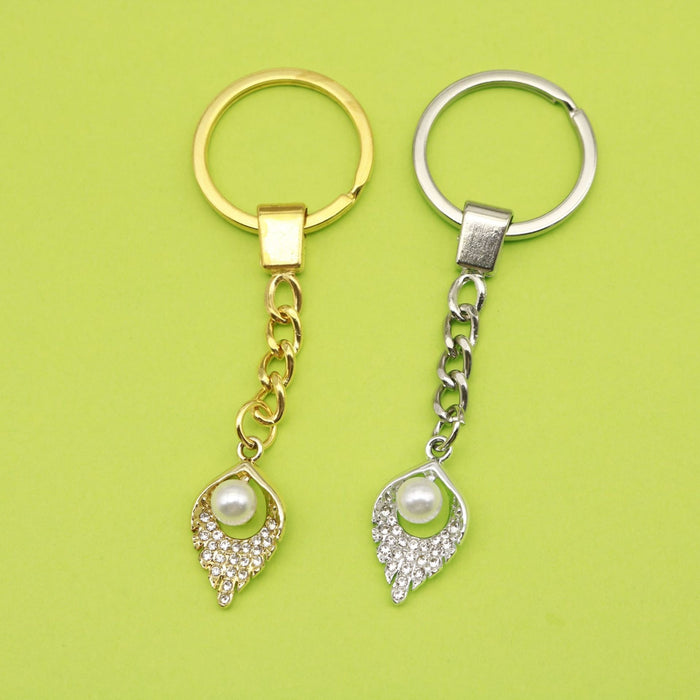 Metal Simple Teardrop Keychain For Bag Charm Gift