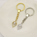 Metal Simple Teardrop Keychain For Bag Charm Gift view 3