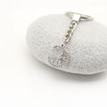 Zinc Alloy Rhinestone Moon Keychain Bag Charm Gift view 4