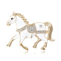 Alloy Enamel Horse Brooch Pin For Suits Coats And Fashion Accessories view 5