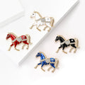 Alloy Enamel Horse Brooch Pin For Suits Coats And Fashion Accessories view 3