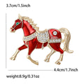 Alloy Enamel Horse Brooch Pin For Suits Coats And Fashion Accessories view 6