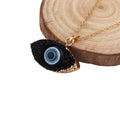 Gold Tone Crystal Cluster Evil Eye Necklaces and Earrings in Five Designs view 3