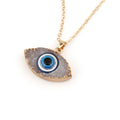 Gold Tone Crystal Cluster Evil Eye Necklaces and Earrings in Five Designs view 5