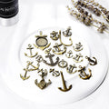 Antique Bronze Anchor Alloy Charm Assortment in Ten Designs view 2
