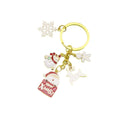 Zinc Alloy Enamel Snowman Snowflake Santa Keychain For Christmas Gift view 5