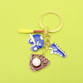 Zinc Alloy Baseball Sneaker Glove Keychain Sports Gift view 1