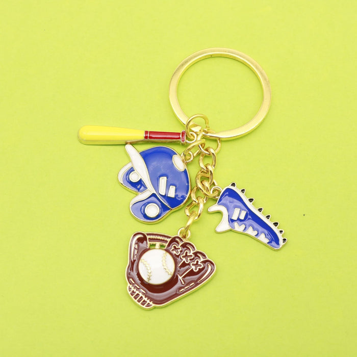 Zinc Alloy Baseball Sneaker Glove Keychain Sports Gift