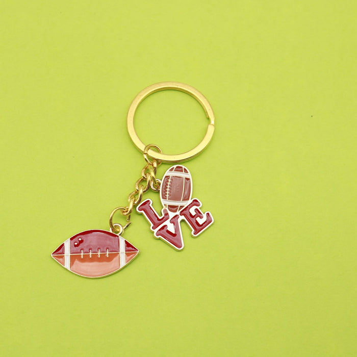 Metal Basketball Hoop Sports Keychain Fan Souvenir Gift