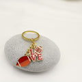Metal Basketball Hoop Sports Keychain Fan Souvenir Gift view 4