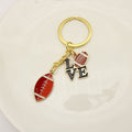 Metal Sports Ball Keychain Backpack Bag Charm Gift view 3