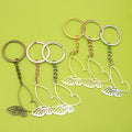 Metal Minimalist Butterfly Keychain Bag Charm Gift – Antique Copper view 1