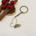 Metal Minimalist Butterfly Keychain Bag Charm Gift – Antique Copper view 6