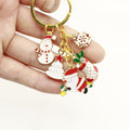 Metal Christmas Santa Bell Keychain Gift view 3