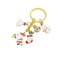 Metal Christmas Santa Bell Keychain Gift view 5