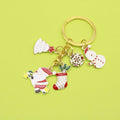 Metal Christmas Santa Bell Keychain Gift view 1