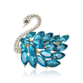 Alloy Rhinestone Swan Brooch For Clothing Collars And Apparel Decoration view 1