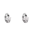 Copper Zircon Enamel Star Hoop Earrings Minimalist Light Luxury Fashion Jewelry view 5