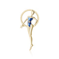 Alloy Rhythmic Gymnast Girl Brooch Pin For Suit And Apparel Decoration view 1