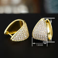 Triangle Design Ear Cuffs For Women With Micro Pave Zircon, Chic Fashion Jewelry Accessories Earrings view 4