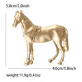 Smooth Alloy Horse Brooch Pin For Personalized Apparel Accessories view 5
