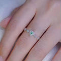 New Heart Shape Ring For Women, Double Heart Design Delicate Niche Personality Finger Ring view 3