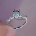 New Heart Shape Ring For Women, Double Heart Design Delicate Niche Personality Finger Ring view 4
