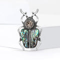 Alloy Abalone Shell Beetle Brooch Pin For Apparel view 2