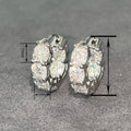 Simple Four Prong Setting Earrings For Women, Daily Matching Style Fashion Jewelry view 4