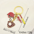 Zinc Alloy Baseball Sneaker Glove Keychain For Sports Gift view 2