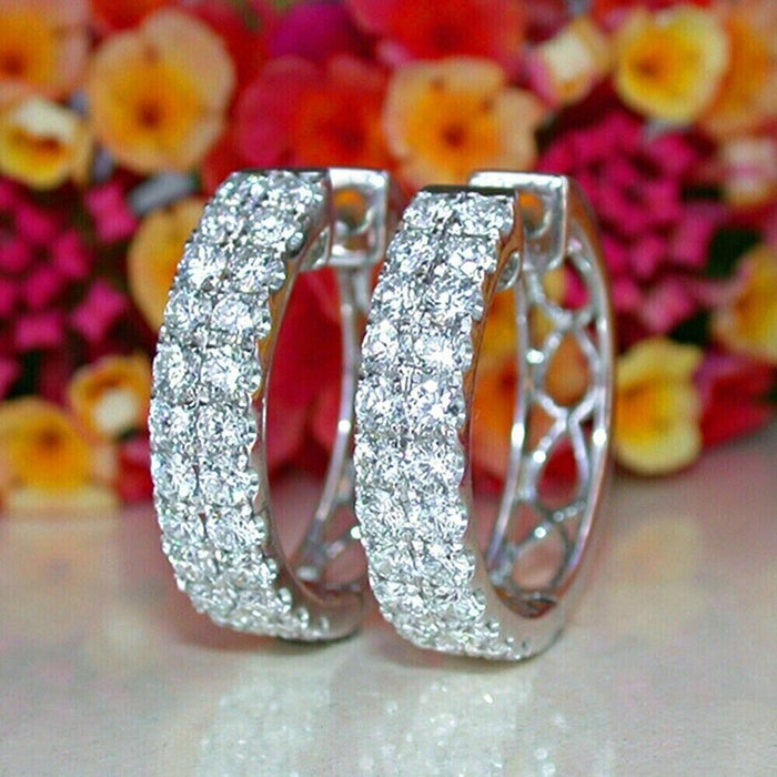 Direct Hollow Micro Paved Zircon Ear Cuff For Women, Chic Niche Fashion Jewelry Earrings