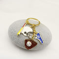 Zinc Alloy Baseball Glove And Shoe Keychain For Crossbody Bag Charm view 4