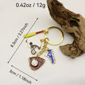 Zinc Alloy Baseball Glove And Shoe Keychain For Crossbody Bag Charm view 2