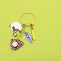 Zinc Alloy Baseball Glove And Shoe Keychain For Crossbody Bag Charm view 1