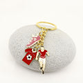 Metal Soccer Ball Keychain Sports Bag Charm Party Gift view 4