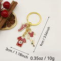 Metal Soccer Ball Keychain Sports Bag Charm Party Gift view 2