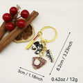 Zinc Alloy Enamel Baseball Sneaker Glove Keychain For Sports Gift view 2