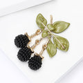 Alloy Enamel Blackberry Fruit Pendant Brooch For Suit Decoration view 4