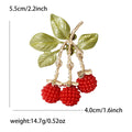 Alloy Enamel Blackberry Fruit Pendant Brooch For Suit Decoration view 6