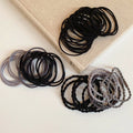 Minimalist Cord Braided Twist Elastic Hair Tie Jewelry Set For High Ponytail Women view 2