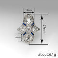 Women's Vintage Geometric French Style Ring Palace Light Luxury Fashion Finger Jewelry view 4
