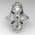 Women's Vintage Geometric French Style Ring Palace Light Luxury Fashion Finger Jewelry view 5