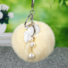 Beige Leaf-Pom