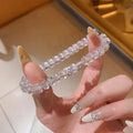 Sweet Style Artificial Crystal Beaded Bracelet With Lotus Pod Pendant For Women view 2