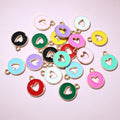 15x12mm 0.6g Gold Zinc Alloy Charm Pendant for DIY Necklace Bracelet Jewelry Making view 2