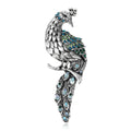 Alloy Rhinestone Peacock Brooch For Women's Coats And Shawls view 2