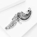 Alloy Rhinestone Peacock Brooch For Women's Coats And Shawls view 3