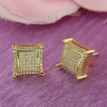 European Korean Geometric Stud Earrings For Women Minimalist Elegant Daily Office Jewelry view 3