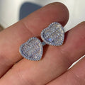 European Korean Lady Heart Stud Earrings, Sweet Daily Matching Style Fashion Jewelry view 3