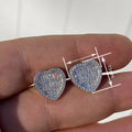 European Korean Lady Heart Stud Earrings, Sweet Daily Matching Style Fashion Jewelry view 4